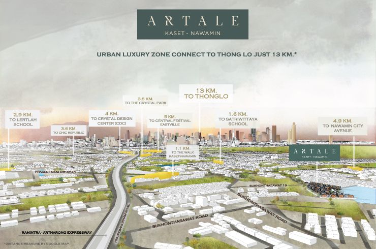 อาเทล เกษตร-นวมินทร์ URBAN LUXURY ZONE CONNECT TO THONG LO JUST 13 KM.*