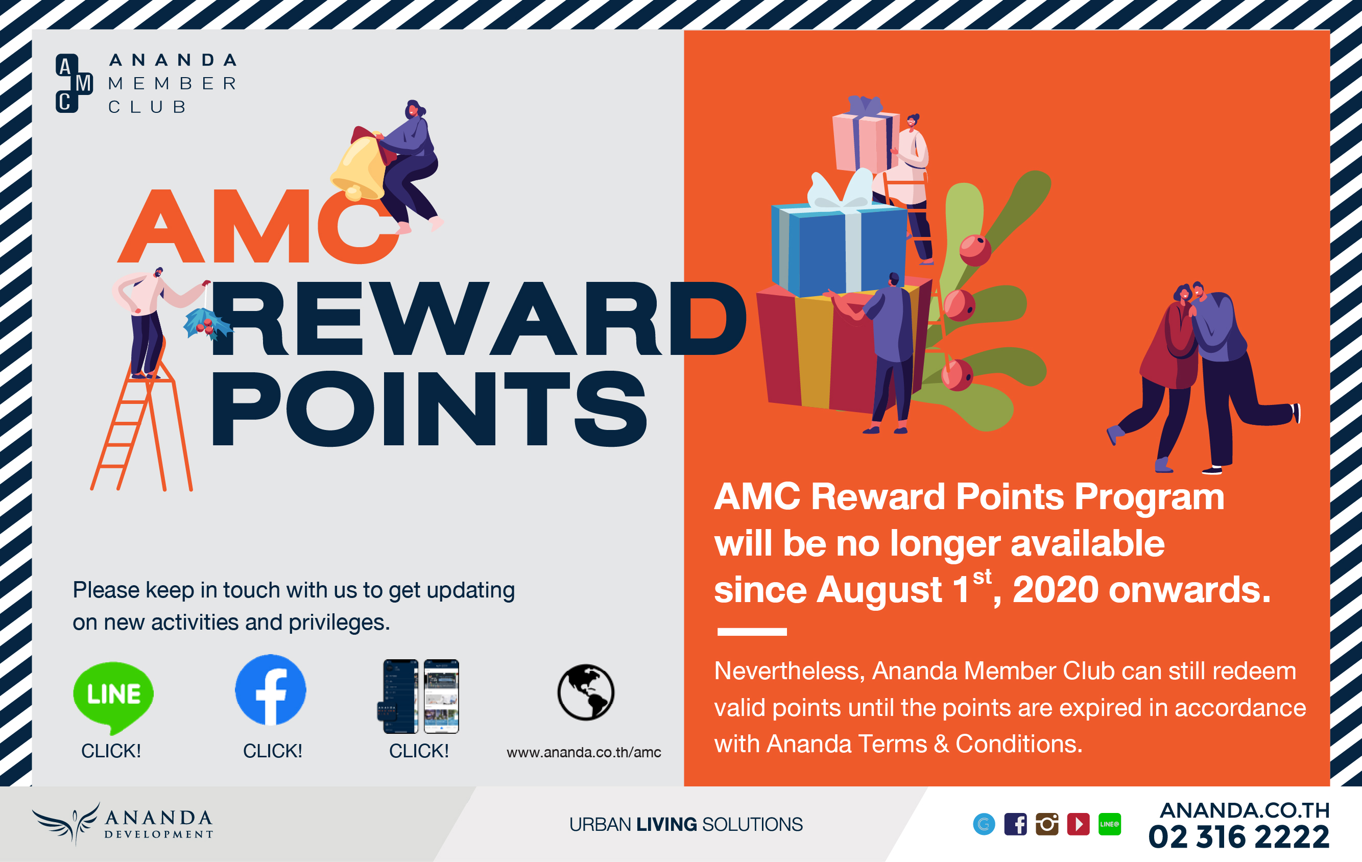 ประกาศยกเลิกการให้คะแนนสะสม AMC REWARD POINTS