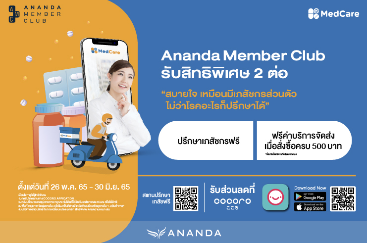 สิทธิพิเศษปรึกษาเภสัชกร และส่งฟรีโดย MedCare 