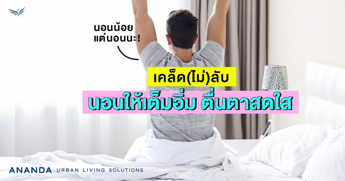 นอนน้อย แต่นอนนะ! เคล็ด (ไม่) ลับ นอนให้เต็มอิ่ม ตื่นตาสดใส