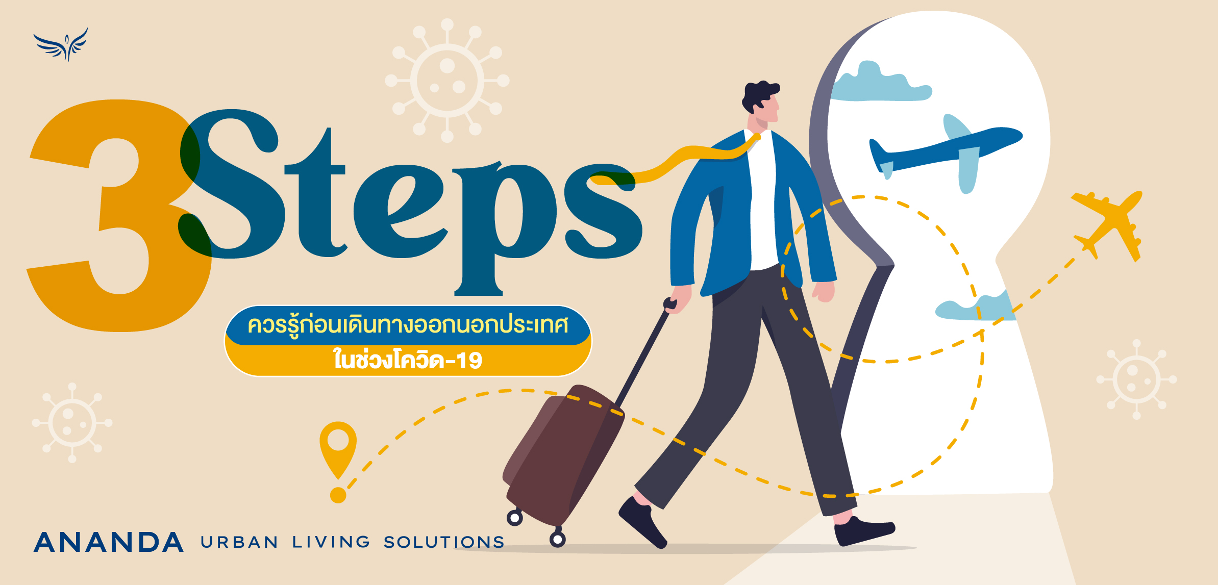 3 Steps ควรรู้ก่อนเดินทางออกนอกประเทศในช่วงโควิด-19